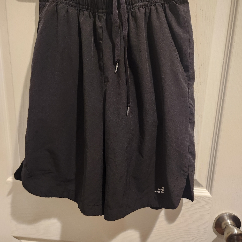 Men's Fully Lined Black Athletic Shorts